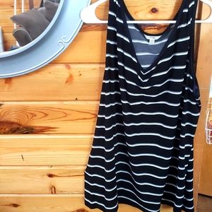 Black & White striped Tanktop